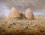 Jean Francois Millet Spring,haymow painting